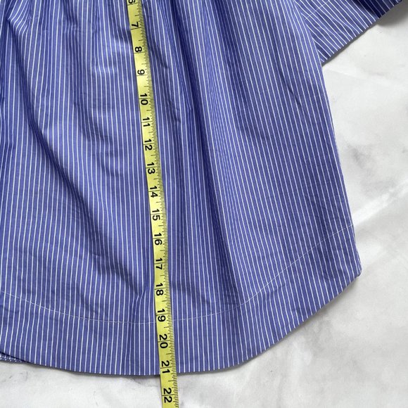 J. Crew Cotton Off-the-shoulder Top in Stripe Size 6 - Picture 6 of 7
